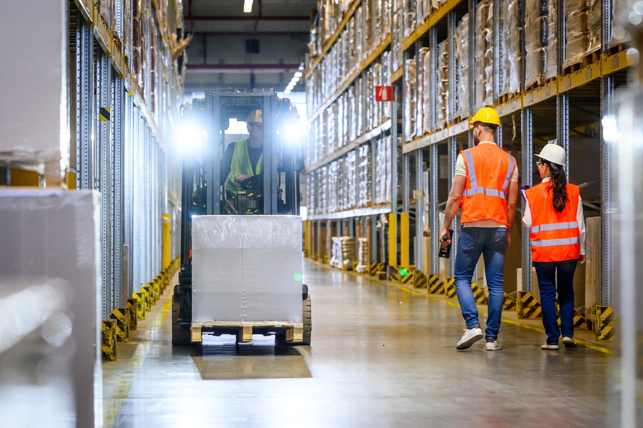 Warehouse logistics operations team